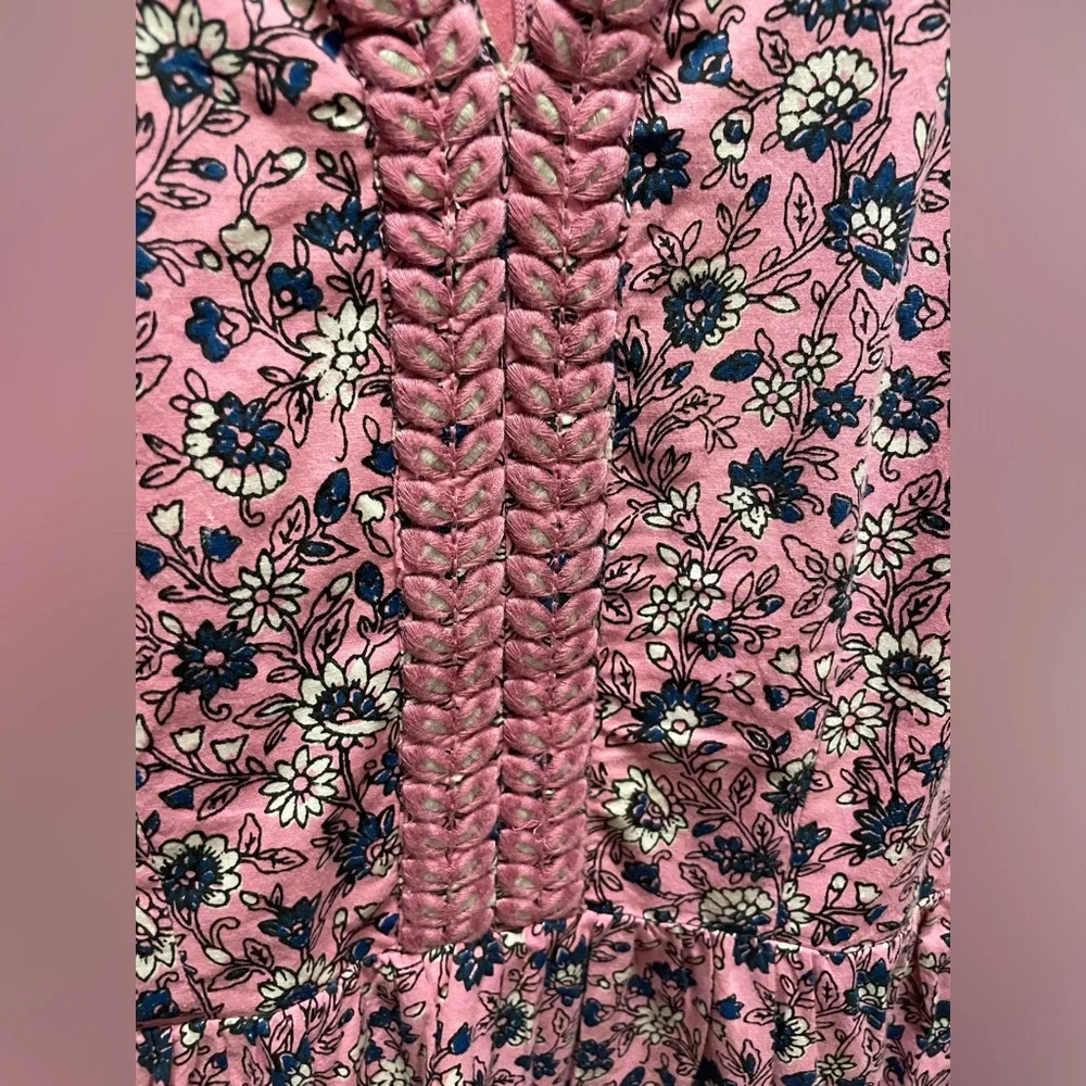 Roller Rabbit Cluny Naema Dress Pink Floral Sz XS - Picture 4 of 5